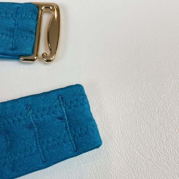 NWOT Victoria's Secret Swim Top 36C Bombshell Adds 2 Cup Sizes Blue - Picture 6 of 10